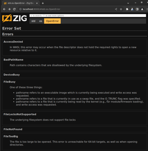 merged error sets